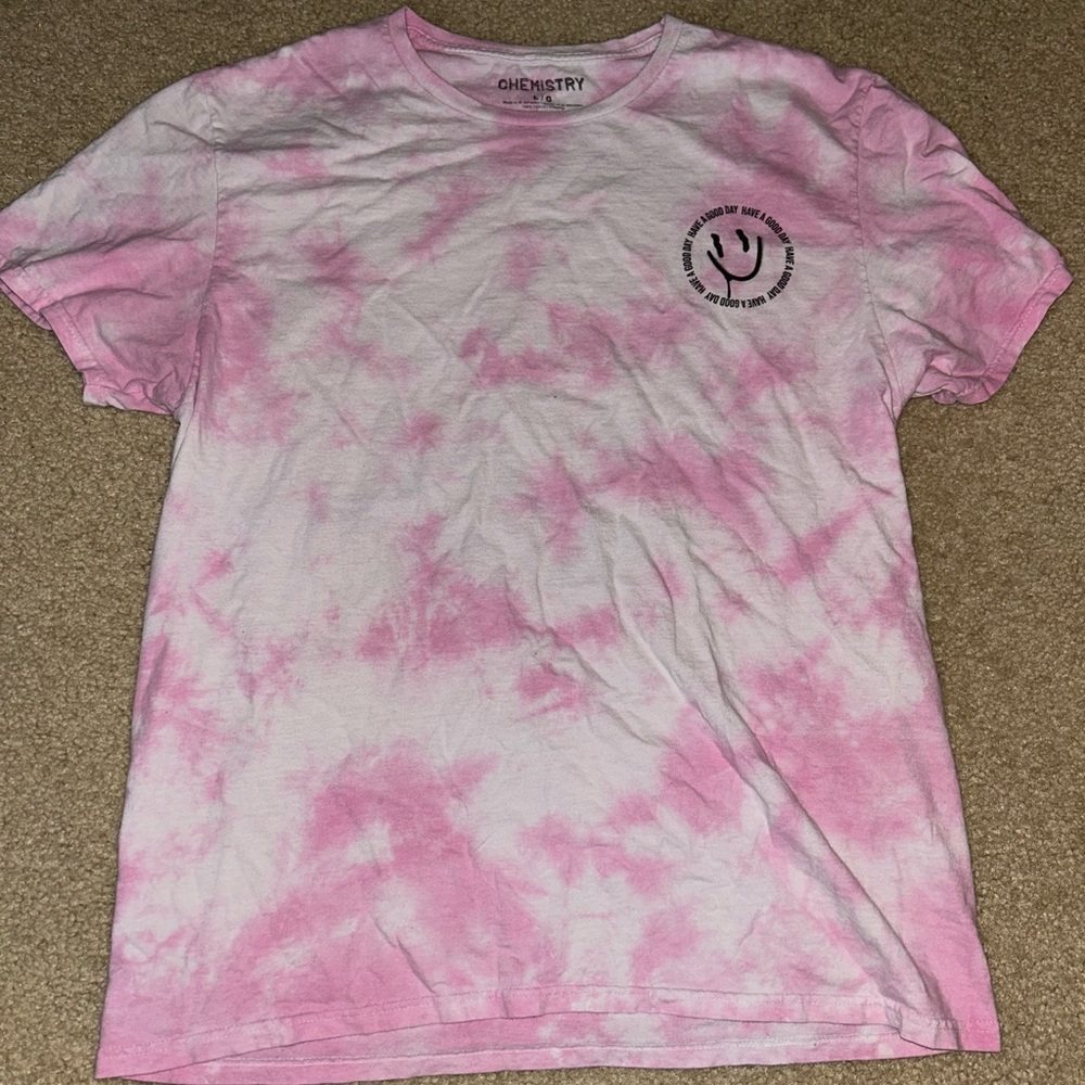 Chemistry Pink Tie-Dye Tee